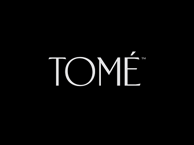 TOMÉ branding clothing design graphic design logo logotype luxury minimal store typography