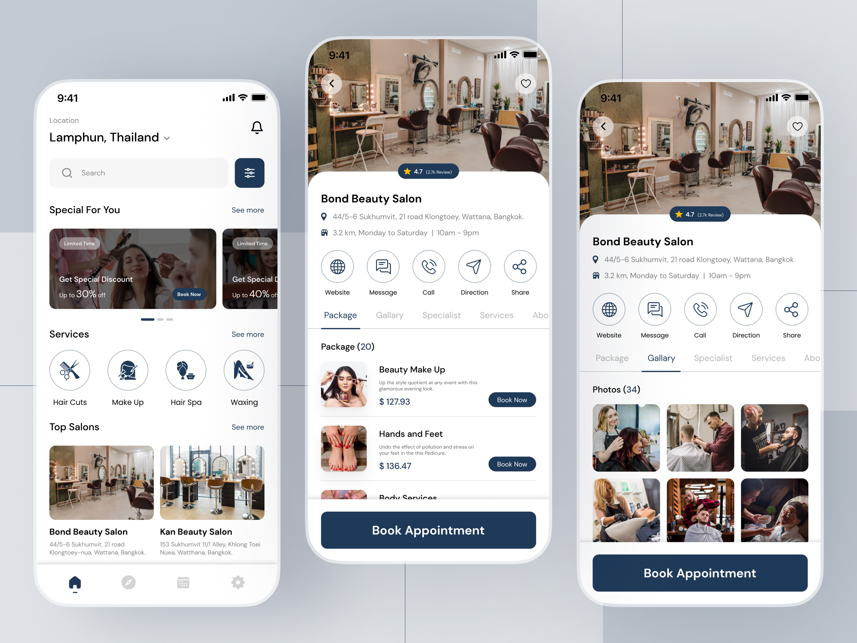 Beauty Salon App app design beauty app beauty salon app beauty service app mobile app mobile app design online salon booking salon app salon app development salon appointment app ui design uiux uiuxdesign