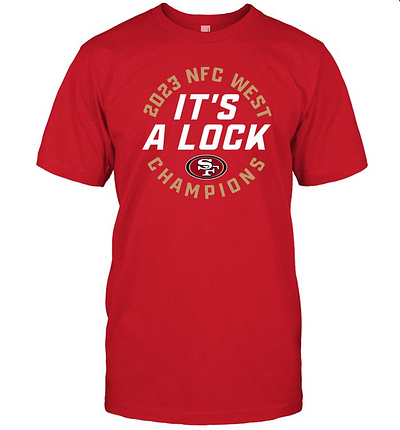 49ers It's A Lock 2023 NFC West Champions Shirt