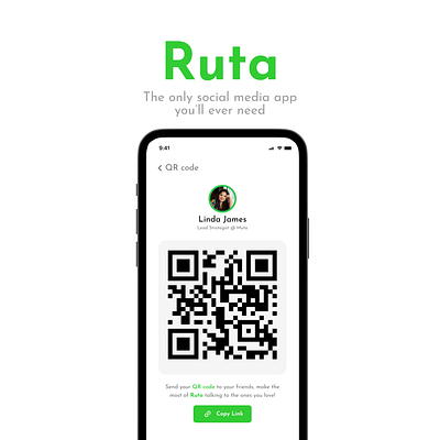 QR Code UI app design ui ux