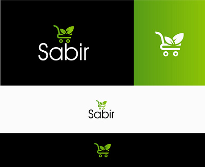 Sabir branding design flat illustration minimalist logo modern type ui unique vector