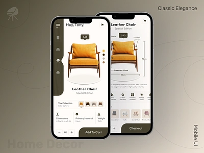 Home decor app design: Decorate your space your way! app design app ui design clean creative daily ui dec 2023 decor decor app design home decor modern product design responsive design ui user experience