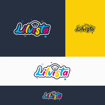 Lilvista branding design flat illustration minimalist logo modern type ui unique vector