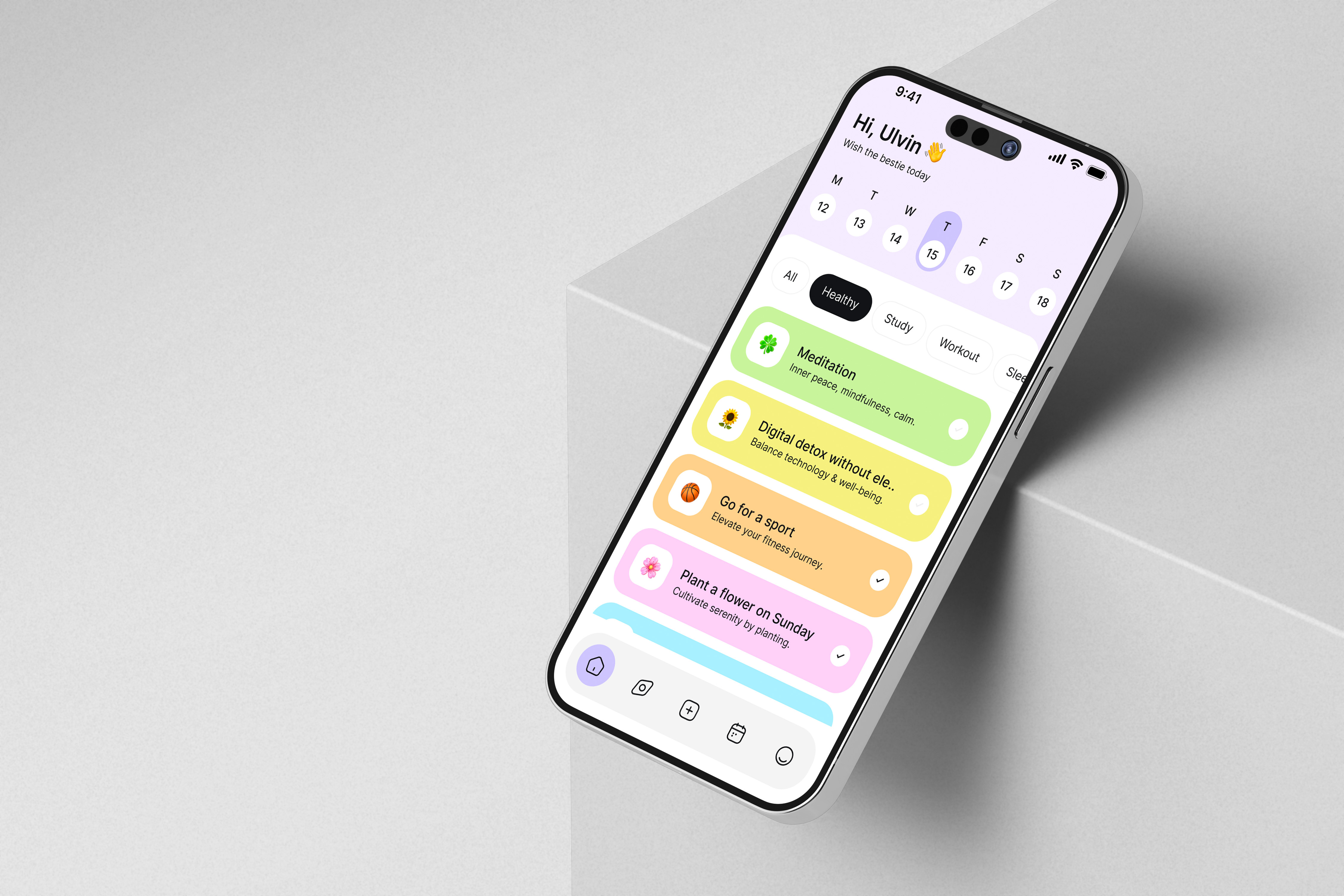 Habit tracker, daily routine planner mobile app daily routine habit forming habit tracker routine planner task management app todo list app ui planner