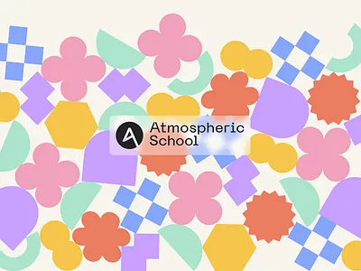 Atmospheric School branding animation branding graphic design illustration logo minimalism