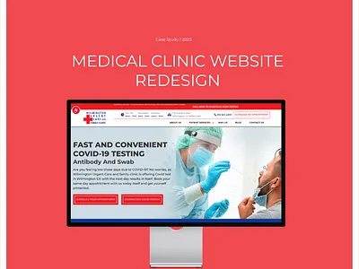 Medical Clinic Website Redesign codeigniter family care clinic figma graphic design health health club primary care urgent care web design website wilmington wilmington urgent care