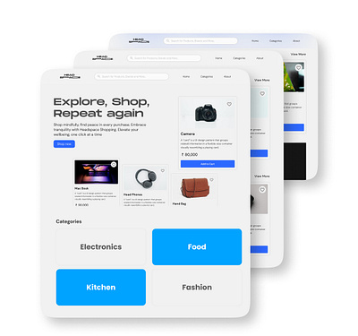 Ecommerce Landing Page design ecommerce figma herosection landingpage ui ux