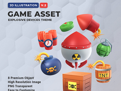 Game Asset 3D Illustration Vol.2 3d 3dmax animation asset blender branding design emoticon game game asset graphic design icon illustration items logo motion graphics obj psd ui vector