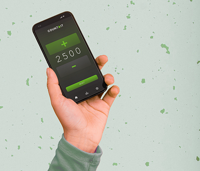 Calculation element | CountIt app app design dailyui design logo ui ux