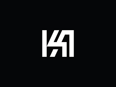Letter KA Monogram Logo ak bold brand company fitness for sale geometric gym initials ka letter a letter k letters logo logo design monogram