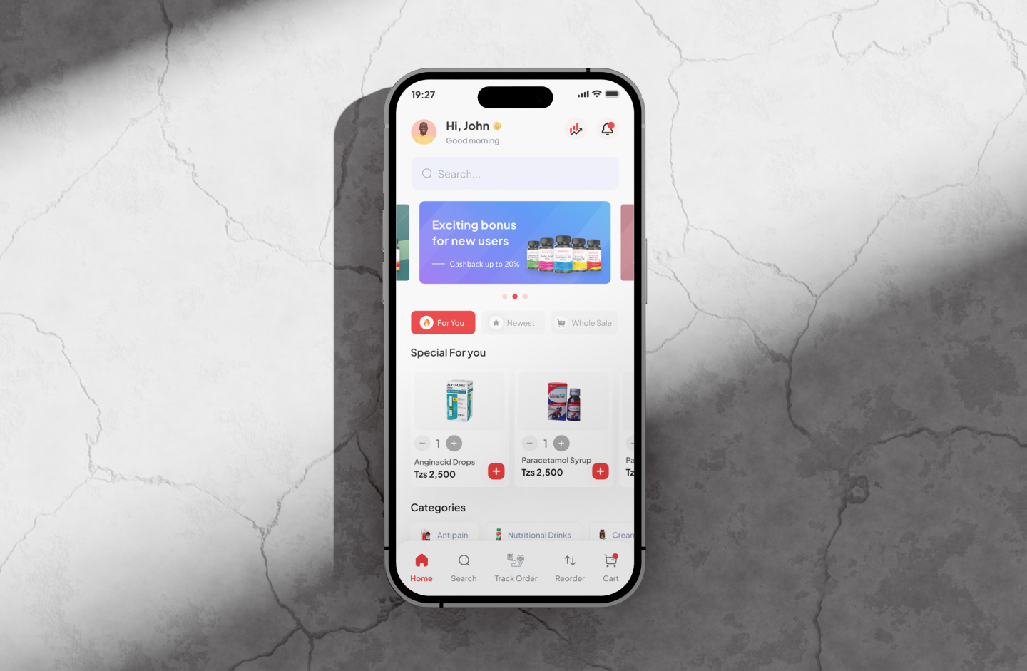 Dawa Mkononi - Health Ecommerce App app ui ecommerce app health app ui ui design