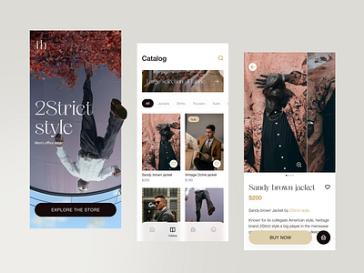Man clothes app bruthalism clean ui clothes app fashion app fashion interface