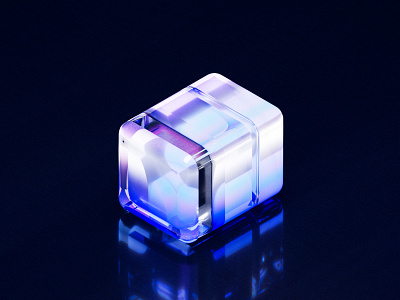 3d cube 3d 3d cube 3d designer 3d illustration cube design designer futuristic glass illustration india isometric lalit modern refraction ui ui designer visual visual designer web