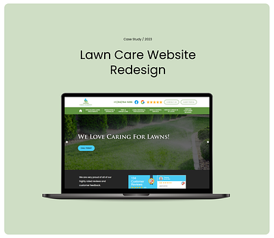 Lawn Care Website Redesign care program figma graphic design green elements landing page lawn treatment lawn treatments specialist seeding web design wordpress design
