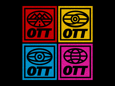 OTT Records Vintage Labels art badge branding colour creative design graphic design icons identity illustration label leaving logo logo design record label town typography ui vintage