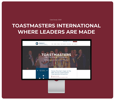 Toastmasters international where leaders are made designs figma toast master web design web development website wordpress wordpress designer