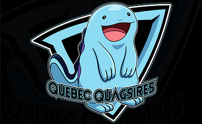 Quebec Quagsires pokemon mascot logo character design clipart design graphic design illustration logo mascot logo pokemon pokemon logo pokemon mascot logo vector