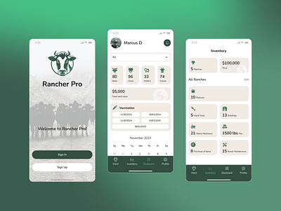 Rancher Pro | Mobile app design app appdesign design mobileapp rancher ui uxui