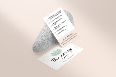 Thai massage Logo & Business Card branding business card design graphic design logo logotype typography vector