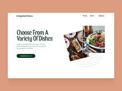 Delightful Dishes branding design graphic design illustration ui ux