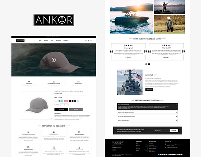 Hat Store Design branding graphic design hat store design landing page layout design typography uiux vector