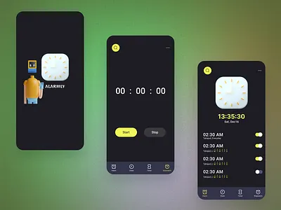 Project Alarmly for a client animation branding graphic design logo ui