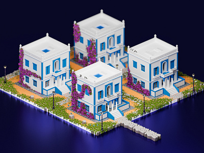 Tunisian Sidi Bou Said City in Isometric 3d ahmed jabnouni isometric sidi bou said sidi bou said architecture sidi bou said hotels sidi bou said map tunis tunisia