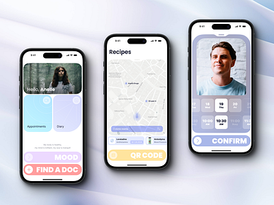 Telehealth Medical Service Concept app app screens application concept dailyui design doctor heal interface ios map medicine mobile order sickness telehealth telemedicine ui ux ux design