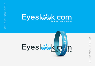 Eyesleek logo branding design glass logo graphic design illustration logo sakibart vector