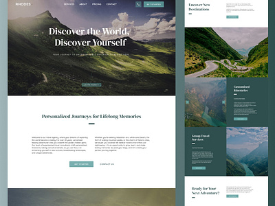 Sophisticated website template creative elegant travel agency template web design website template