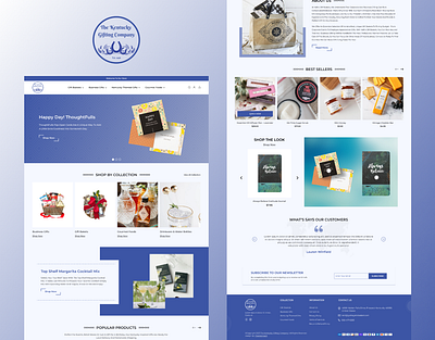 The kentucky gifting company Store Design branding design graphic design landing page typography ui ux