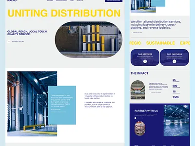 Manufacturing & logistics business website template business website corporate logistics company website manufacturing template template web design