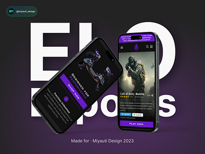 Elo Esports Project branding graphic design innovationindigital ui ux uxagency uxdesign webdesign
