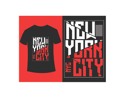 New York City Typography T-Shirt Design. clothing fashion graphic design illustration typography typography t shirt vector