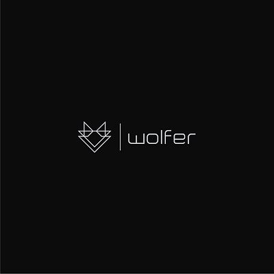 Wolfer animal logo branding clean logo cleanliness design fox logo graphic desgn graphic design illustration logo minimal logo minimalist logo modern logo sci fi logo simple logo simple logo design simplyness tech logo vector wolf logo