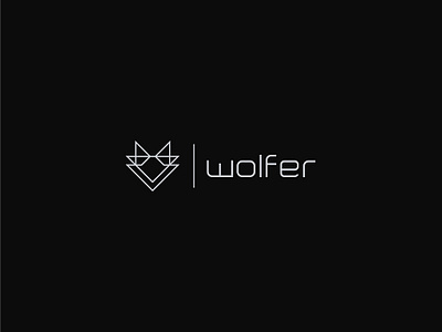 Wolfer animal logo branding clean logo cleanliness design fox logo graphic desgn graphic design illustration logo minimal logo minimalist logo modern logo sci fi logo simple logo simple logo design simplyness tech logo vector wolf logo