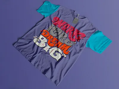 Trendsetting Threads: T-shirt Stands Out background blue branding cloths colors cute decoration design fashion graphic design logo minimal mockup paste pink red retro style t shirt typography