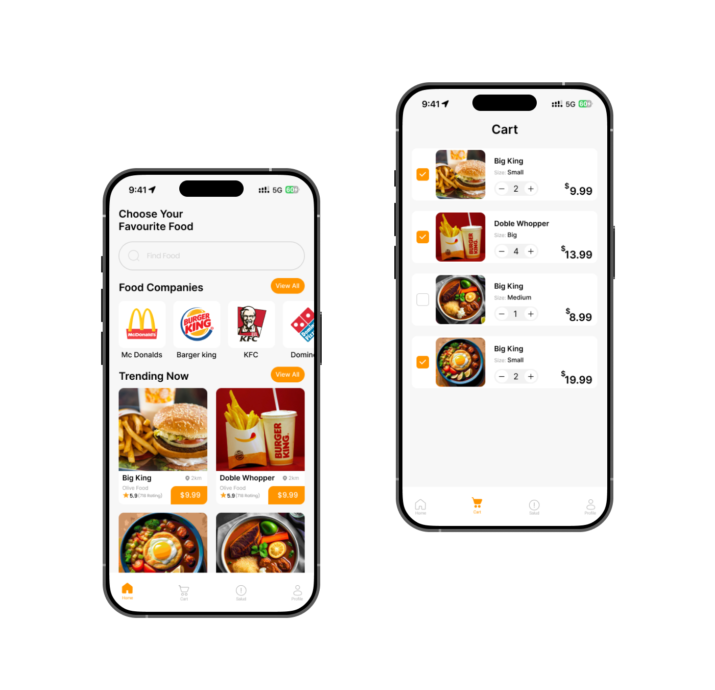 Food App Ui Screens animation app branding design graphic design illustration logo motion graphics typography ui ux vector