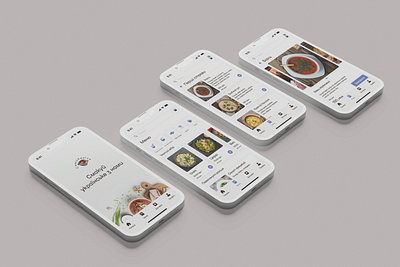 Application for a restaurant design logo ui