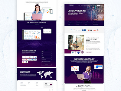 IT Solutions Homepage Design branding ui ui design user interface design ux web design