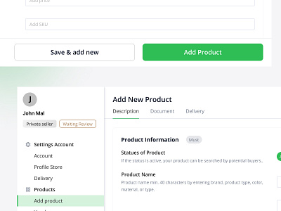 Add Product Screen for Social Market branding design ecommerce figma landing page landingpage products ui uiux user interface