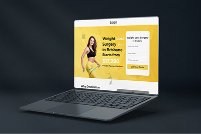 Best Landing Page Design for Weight Loss Surgery affordable package branding dietitian figma fitness landing page uiuxdesign web design weight loss