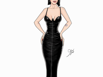 Dua Lipa cartoon cartoonart cartoonillustration cartoonizing characterart characterillustration characters dualipa illustration