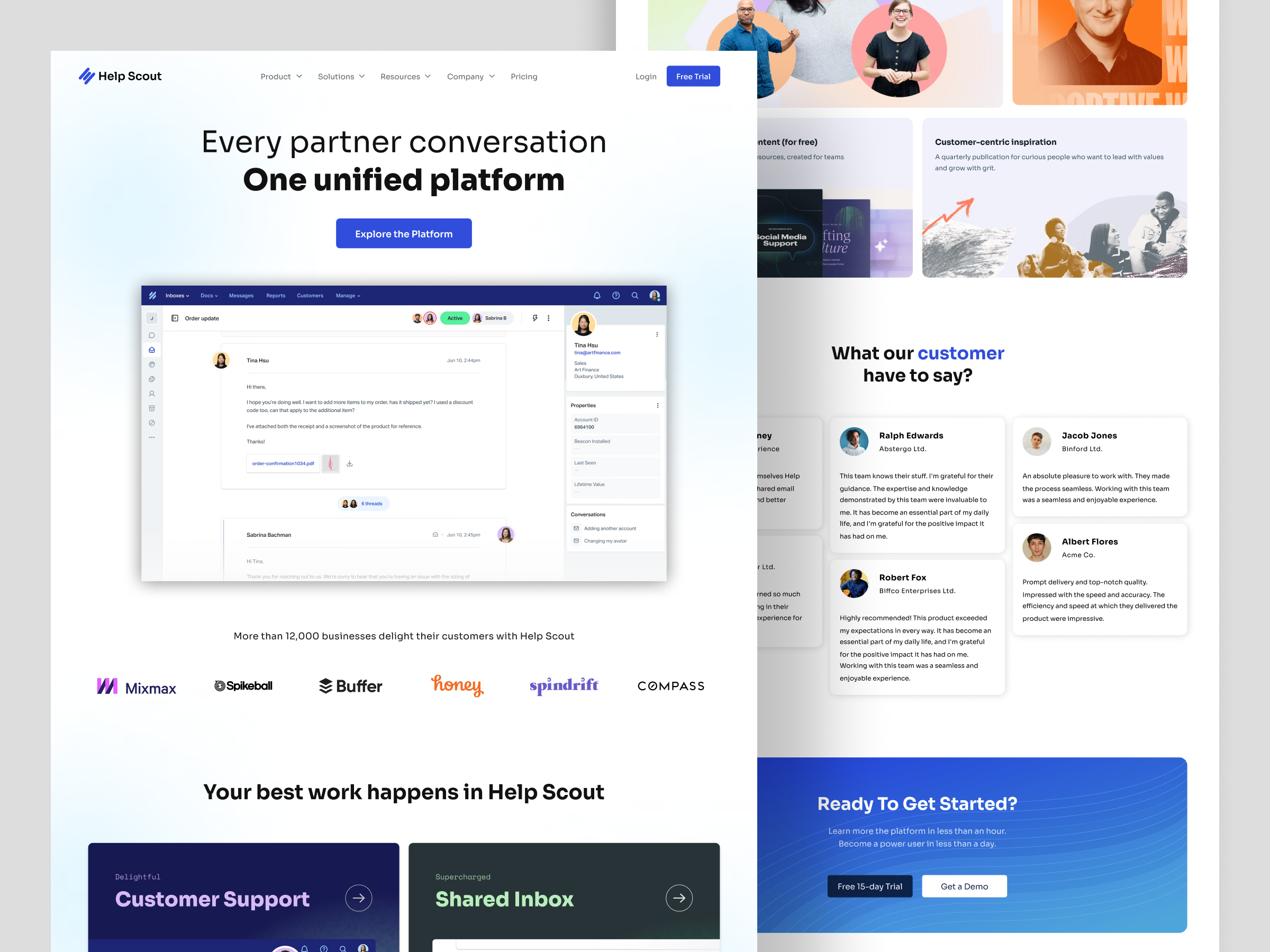 Example of Landing Page Web Design