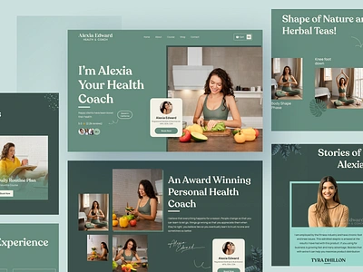 Health Coaching Landing Page branding coach coach web coach website design fitness fitness coach graphic design health health coach landing page typography ui ux web web design web ui website website design wellness