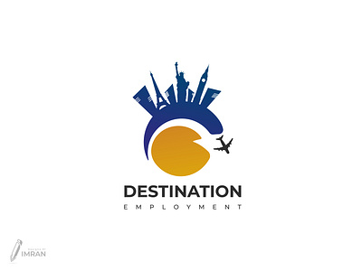 Destination Employment - Logo Design(Unused) app logo brand identity branding creative logo design gradient logo graphic design icon illustration logo minimal logo modern logo travel travel logo