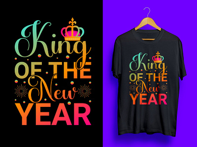 Happy New Year t-shirt design || T-shirt design 2024 animation clothing design firefighter t shirt fishing t shirt free mockup graphic design happy new year happy newyear2024 hunting t shirt design illustration king of the new year logo mardi gras carnival new year king newyear tshirt print t shirt design typography design