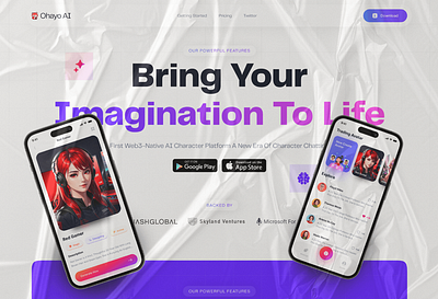 AI Application figma typography ui ux ux designer