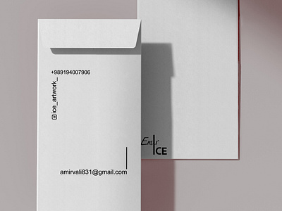 EmirIce- dl envelope dl envelope emirice envelope graphic design graphic designer minoo akbari photographer typography visual branding design visual branding designer visual branding identity