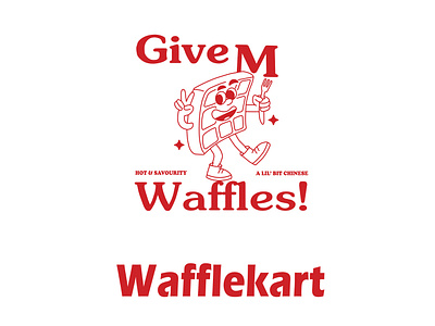 Give me waffles branding graphic design logo logotracing redesignlogo redrawlogo vectorart vectortracing